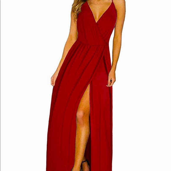 inin maxi maroon dress. Size large. New with tags - Picture 1 of 3